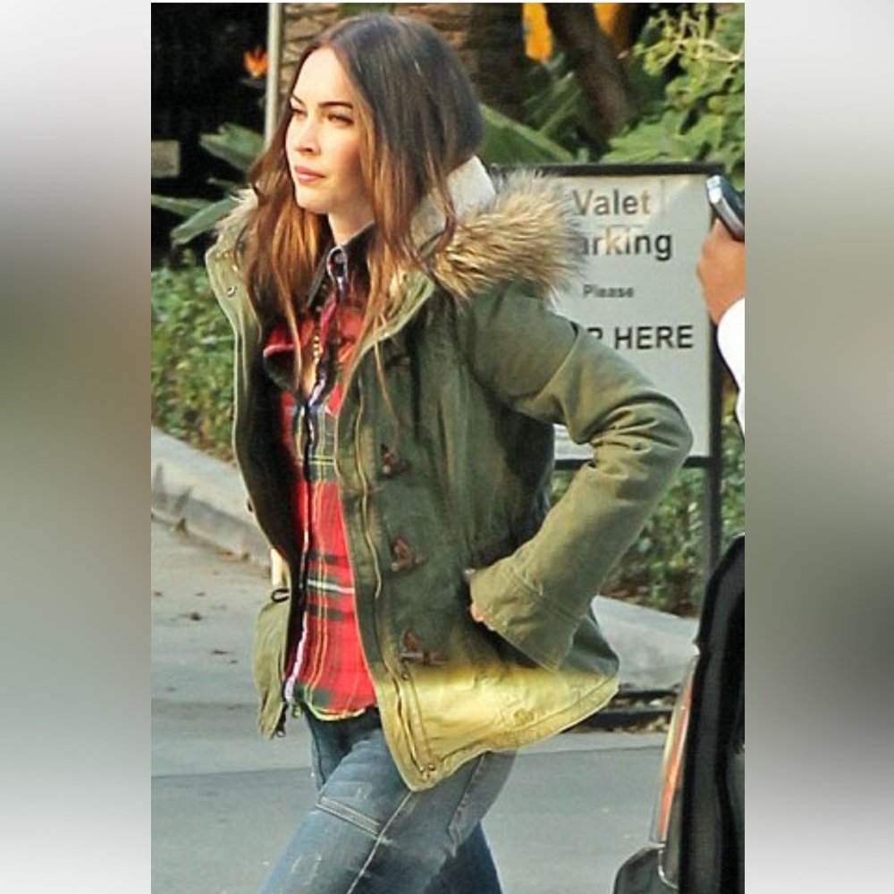 Abercrombie & Fitch Army Green military style parka sz xs